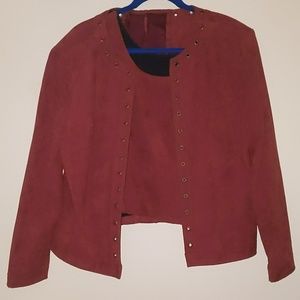 Burn Russ orange Blazer w/ top